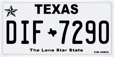 TX license plate DIF7290