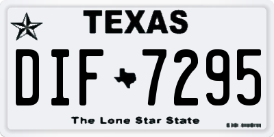 TX license plate DIF7295