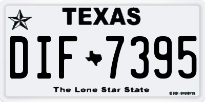 TX license plate DIF7395