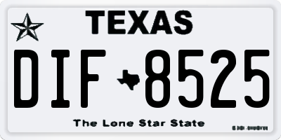 TX license plate DIF8525