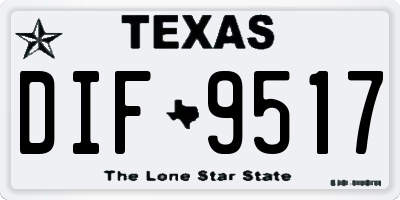 TX license plate DIF9517