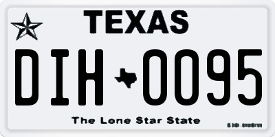 TX license plate DIH0095