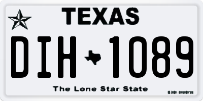 TX license plate DIH1089