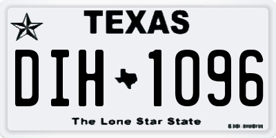 TX license plate DIH1096