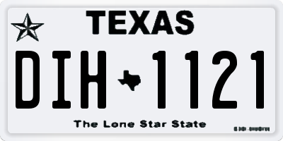 TX license plate DIH1121