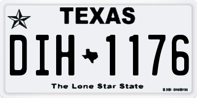 TX license plate DIH1176