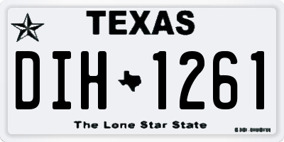 TX license plate DIH1261