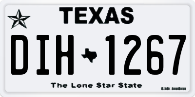 TX license plate DIH1267