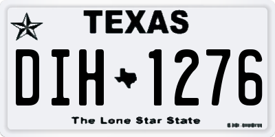 TX license plate DIH1276
