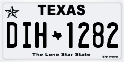 TX license plate DIH1282