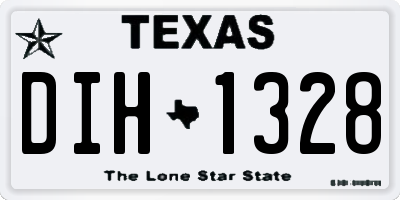 TX license plate DIH1328