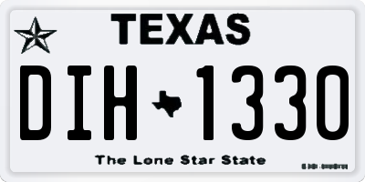 TX license plate DIH1330