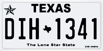 TX license plate DIH1341