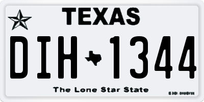 TX license plate DIH1344