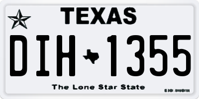 TX license plate DIH1355