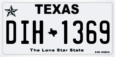 TX license plate DIH1369