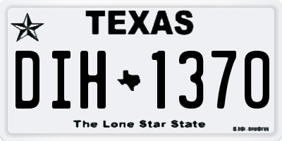 TX license plate DIH1370