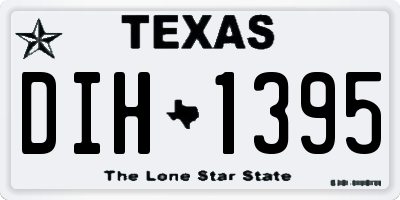TX license plate DIH1395
