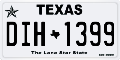 TX license plate DIH1399