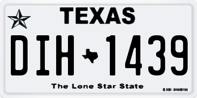 TX license plate DIH1439