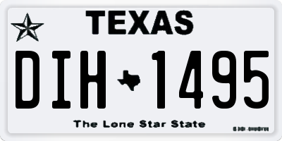 TX license plate DIH1495