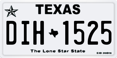 TX license plate DIH1525