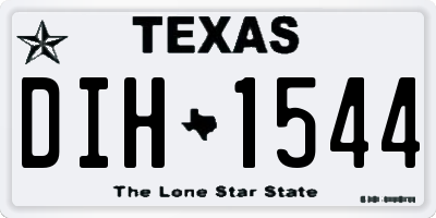 TX license plate DIH1544