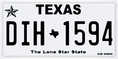 TX license plate DIH1594