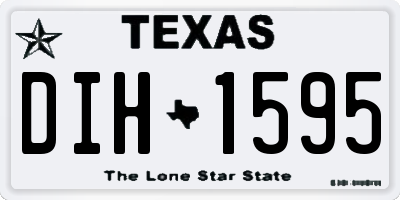 TX license plate DIH1595