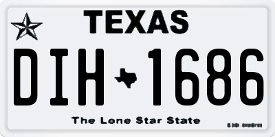 TX license plate DIH1686