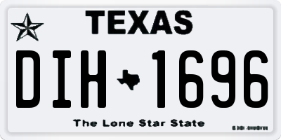 TX license plate DIH1696