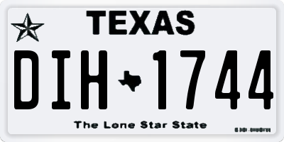 TX license plate DIH1744