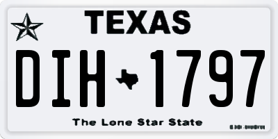 TX license plate DIH1797