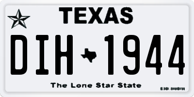 TX license plate DIH1944