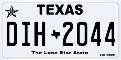 TX license plate DIH2044