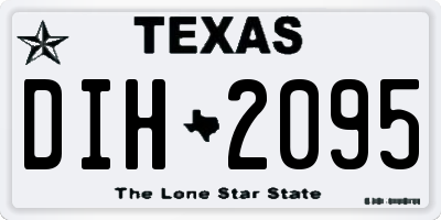 TX license plate DIH2095