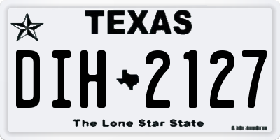 TX license plate DIH2127