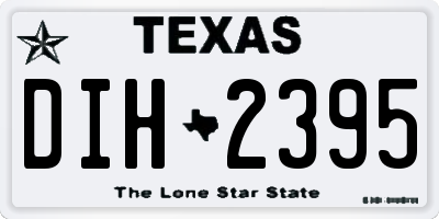 TX license plate DIH2395
