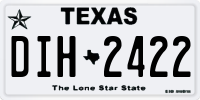 TX license plate DIH2422