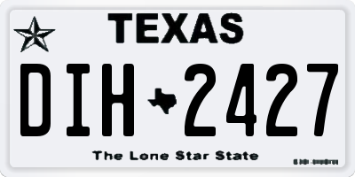 TX license plate DIH2427