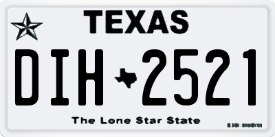 TX license plate DIH2521