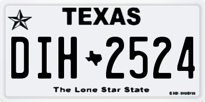 TX license plate DIH2524