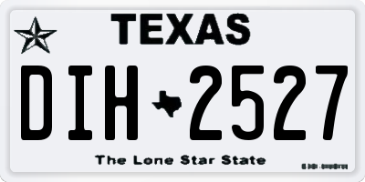 TX license plate DIH2527