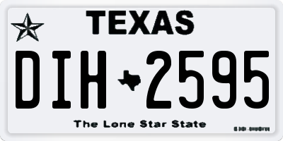 TX license plate DIH2595