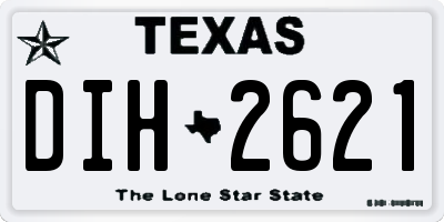 TX license plate DIH2621