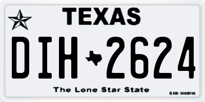 TX license plate DIH2624