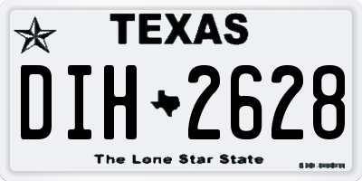 TX license plate DIH2628