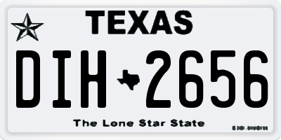 TX license plate DIH2656