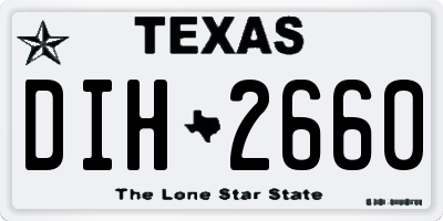 TX license plate DIH2660