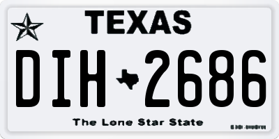 TX license plate DIH2686
